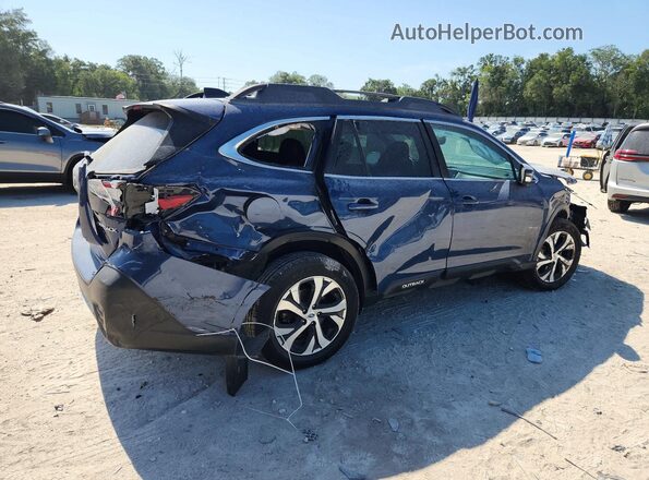 4S4BTANC4L3144948 2020 SUBARU OUTBACK Синий Задняя правая четверть