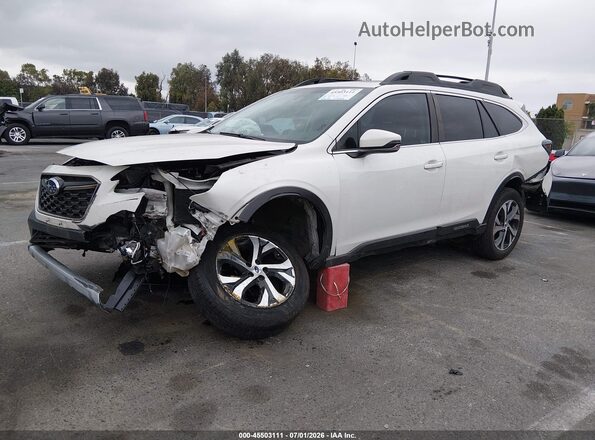 4S4BTANC4M3165722 2021 SUBARU OUTBACK White წინა მარცხენა ხედი სამი მეოთხედიდან