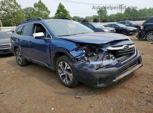 4S4BTANC5L3134090 2020 SUBARU OUTBACK Синий Передняя правая четверть