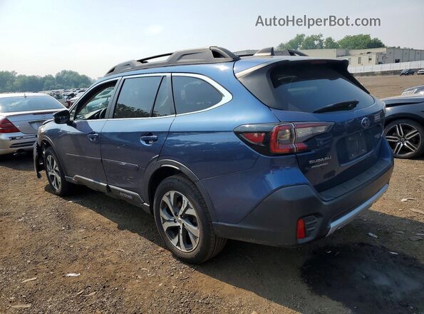 4S4BTANC5L3134090 2020 SUBARU OUTBACK Синий Задняя левая четверть