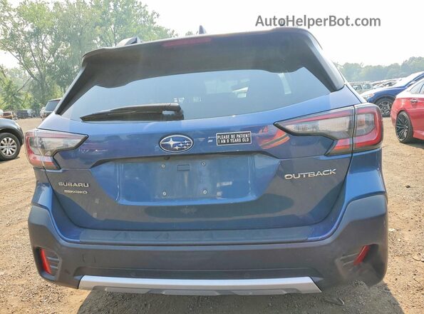 4S4BTANC5L3134090 2020 SUBARU OUTBACK Синий Вид сзади