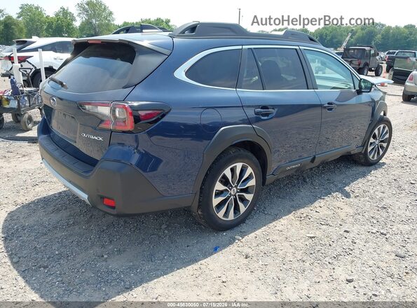 4S4BTANC5R3140030 2024 SUBARU OUTBACK Синий Задняя правая четверть
