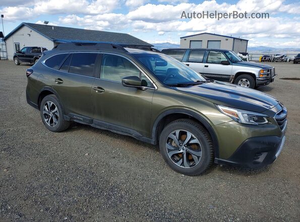 4S4BTANC6L3114396 2020 SUBARU OUTBACK Green Delantero derecho