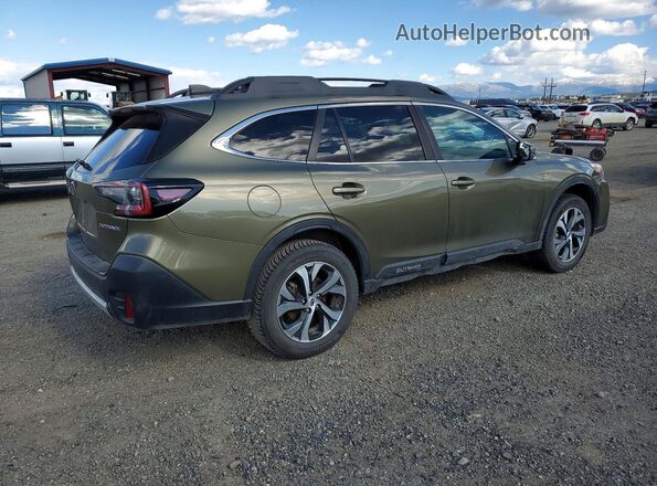 4S4BTANC6L3114396 2020 SUBARU OUTBACK Green Trasero derecho