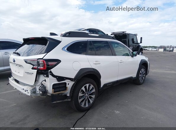 4S4BTANC6S3124778 2025 SUBARU OUTBACK White უკანა მარჯვენა