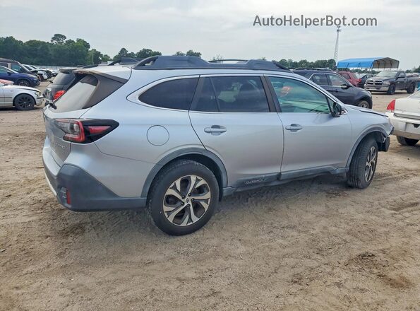 4S4BTANC7L3141414 2020 SUBARU OUTBACK Серебряный Задняя правая четверть