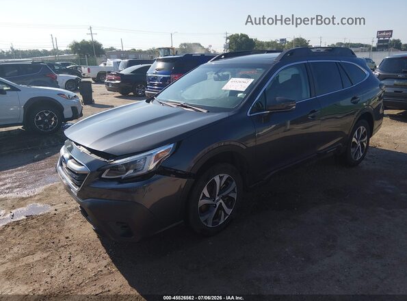 4S4BTANC7M3120273 2021 SUBARU OUTBACK Gray Առջևի ձախ երեք քառորդ տեսարան