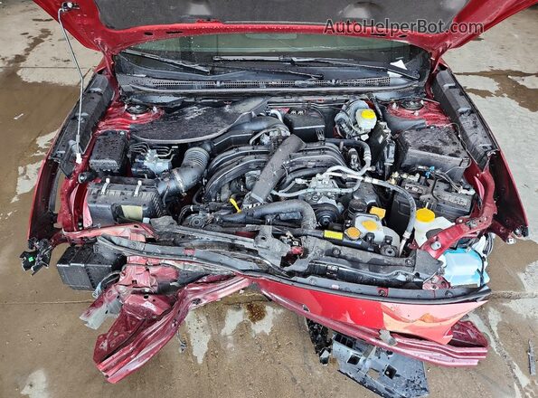 4S4BTANC7S3201271 2025 SUBARU OUTBACK Maroon ძრავის განყოფილების ხედი