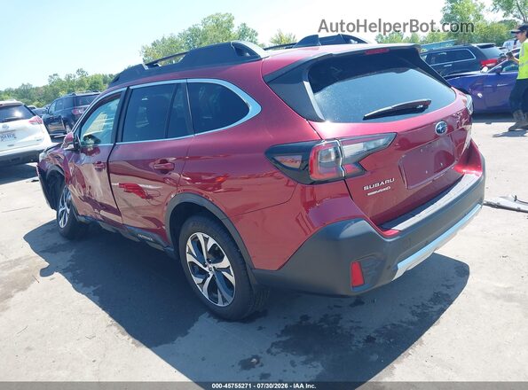 4S4BTANC8L3185874 2020 SUBARU OUTBACK Red Հետևի ձախ