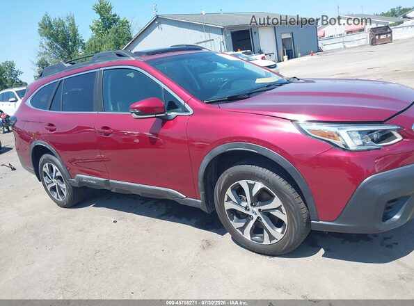 4S4BTANC8L3185874 2020 SUBARU OUTBACK Red Սալոնի հետևի տեսք