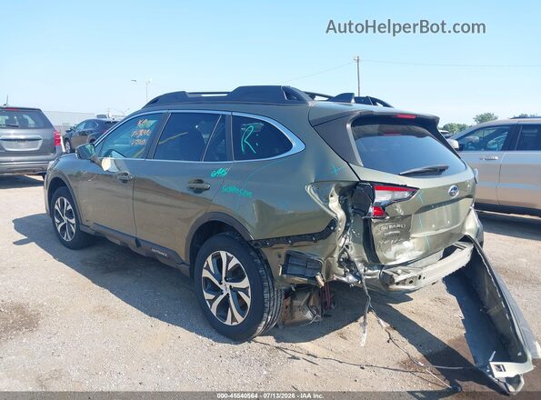4S4BTANC9M3138970 2021 SUBARU OUTBACK Зеленый Задняя левая четверть
