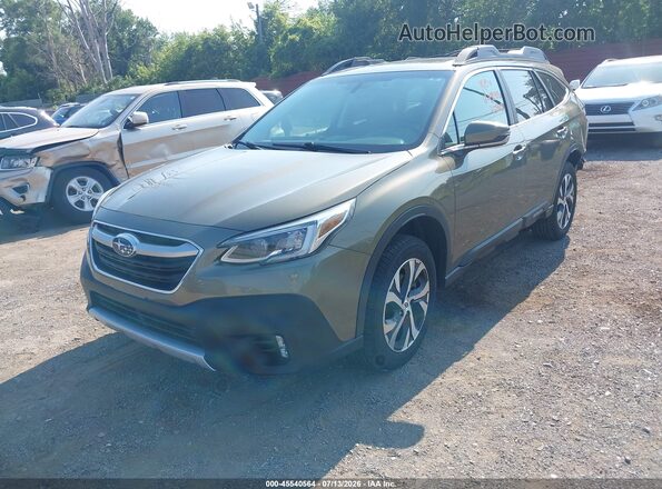 4S4BTANC9M3138970 2021 SUBARU OUTBACK Зеленый Передняя левая четверть