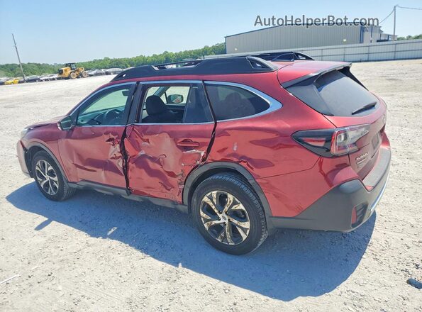 4S4BTANC9N3147847 2022 SUBARU OUTBACK Бордовый Задняя левая четверть