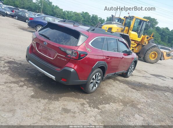 4S4BTANC9R3243600 2024 SUBARU OUTBACK Red Rear right