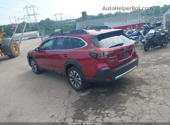 4S4BTANC9R3243600 2024 SUBARU OUTBACK Red Rear left