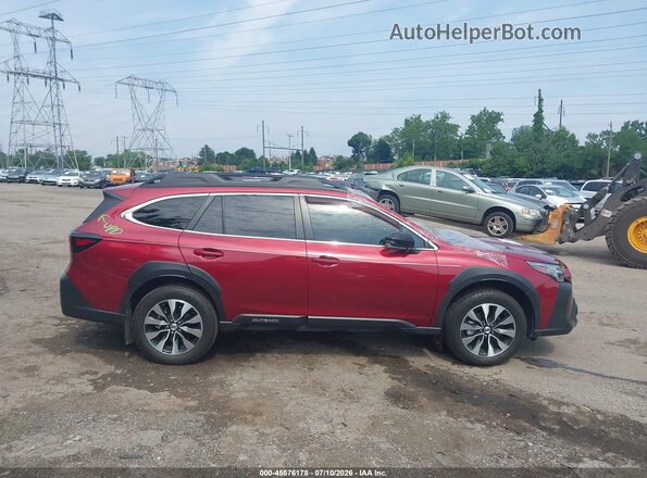 4S4BTANC9R3243600 2024 SUBARU OUTBACK Red Rear interior view