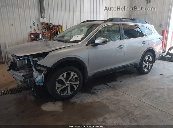 4S4BTANCXM3164171 2021 SUBARU OUTBACK Silver წინა მარცხენა ხედი სამი მეოთხედიდან