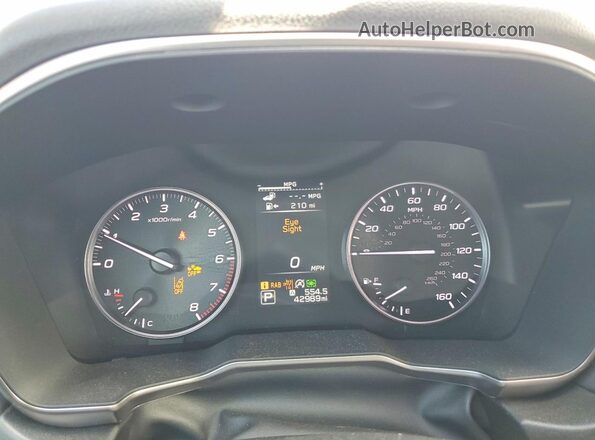 4S4BTAPC0R3198379 2024 SUBARU OUTBACK Silver ხელსაწყოთა პანელის ხედი