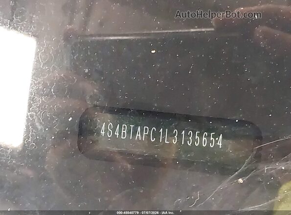4S4BTAPC1L3135654 2020 SUBARU OUTBACK Gray 