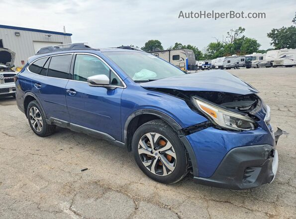 4S4BTAPC1L3152521 2020 SUBARU OUTBACK Blue Delantero derecho