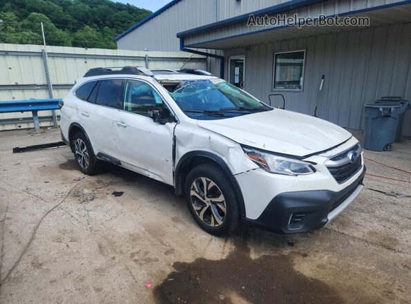 4S4BTAPC1N3248538 2022 SUBARU OUTBACK Белый Передняя правая четверть