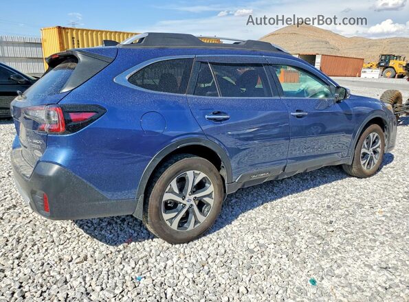 4S4BTAPC2M3186033 2021 SUBARU OUTBACK Синий Задняя правая четверть