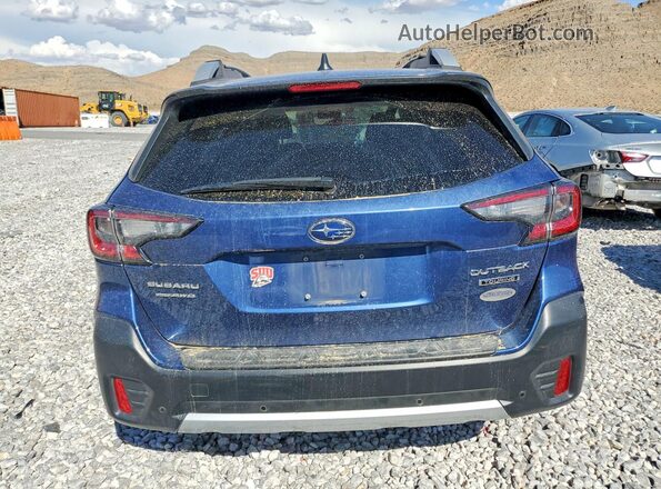 4S4BTAPC2M3186033 2021 SUBARU OUTBACK Синий Вид сзади