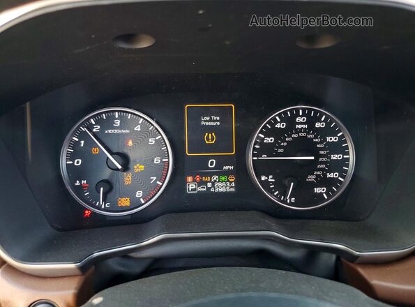 4S4BTAPC2M3186033 2021 SUBARU OUTBACK Синий Вид щитка приборов