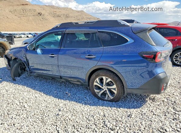 4S4BTAPC2M3186033 2021 SUBARU OUTBACK Синий Задняя левая четверть