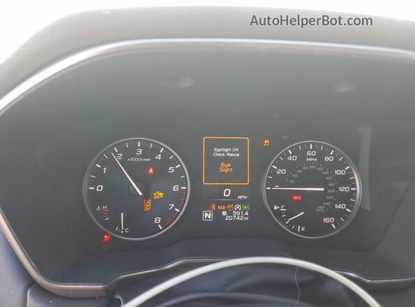 4S4BTAPC5R3244577 2024 SUBARU OUTBACK White Սարքավորումների վահանակի տեսք