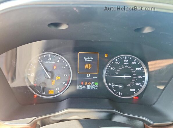 4S4BTAPC7N3105433 2022 SUBARU OUTBACK Коричневый Вид щитка приборов