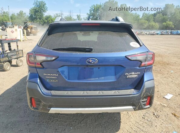 4S4BTAPC8L3147753 2020 SUBARU OUTBACK Blue Вид ззаду