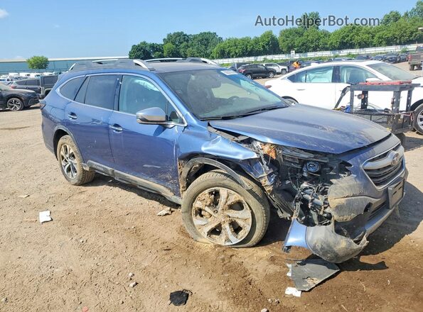 4S4BTAPC8L3147753 2020 SUBARU OUTBACK Blue Передня права чверть