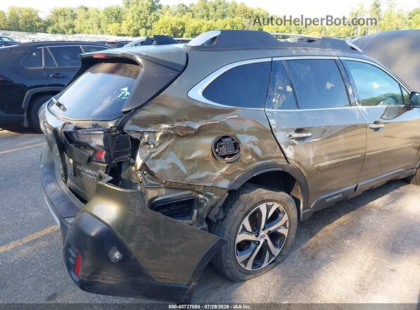 4S4BTAPC8M3219827 2021 SUBARU OUTBACK Зеленый Вид спереди