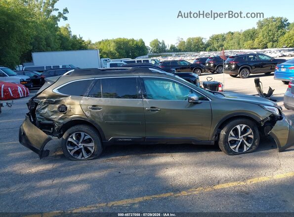 4S4BTAPC8M3219827 2021 SUBARU OUTBACK Зеленый Вид задней части салона