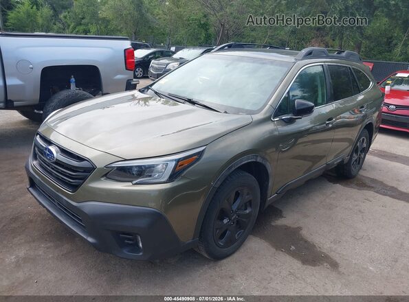 4S4BTGKD9L3100475 2020 SUBARU OUTBACK Green წინა მარცხენა ხედი სამი მეოთხედიდან