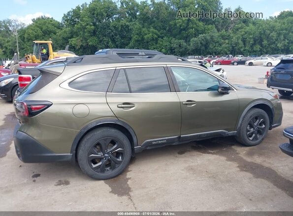 4S4BTGKD9L3100475 2020 SUBARU OUTBACK Green უკანა სალონის ხედი