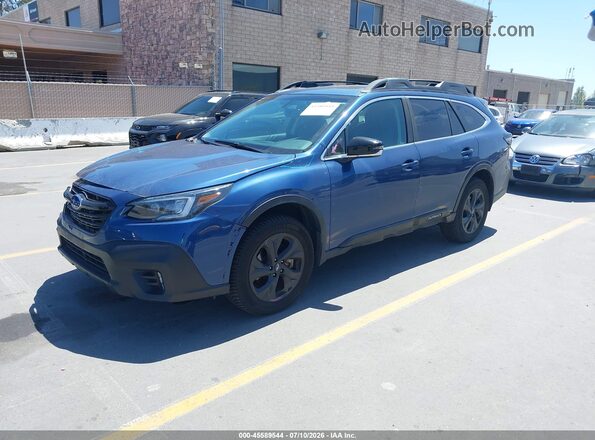 4S4BTGLD0M3185559 2021 SUBARU OUTBACK Blue წინა მარცხენა ხედი სამი მეოთხედიდან