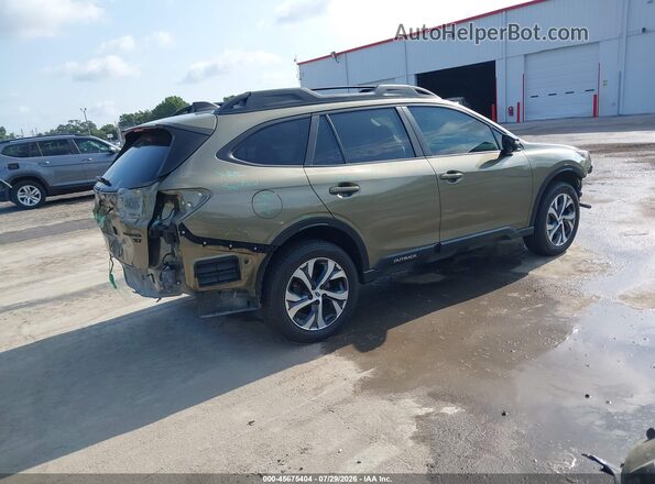 4S4BTGLD2N3210558 2022 SUBARU OUTBACK Green Rear right