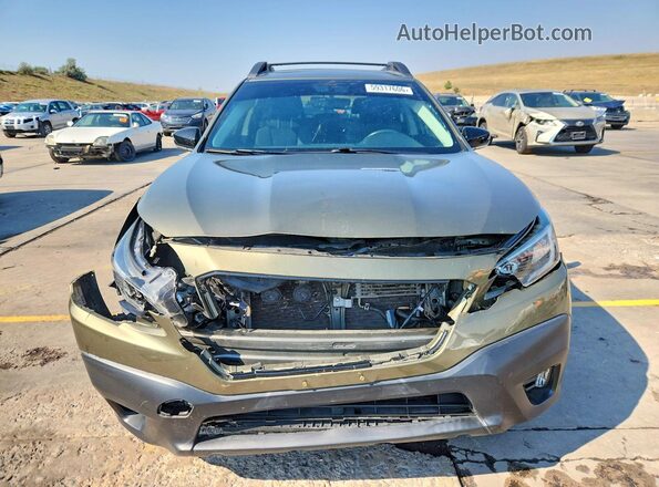 4S4BTGLD5M3196895 2021 SUBARU OUTBACK Зеленый Вид спереди