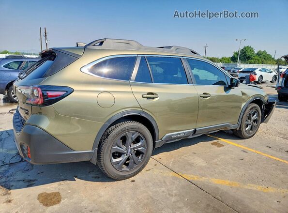 4S4BTGLD5M3196895 2021 SUBARU OUTBACK Зеленый Задняя правая четверть