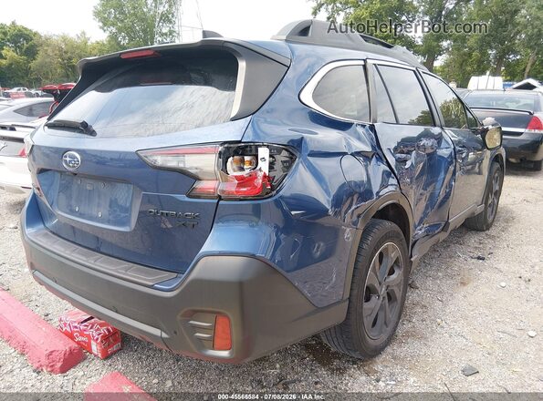 4S4BTGLD7N3244043 2022 SUBARU OUTBACK Синий Задняя правая четверть