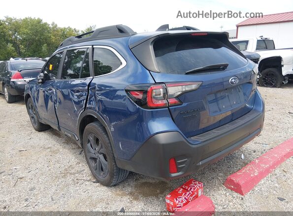 4S4BTGLD7N3244043 2022 SUBARU OUTBACK Синий Задняя левая четверть