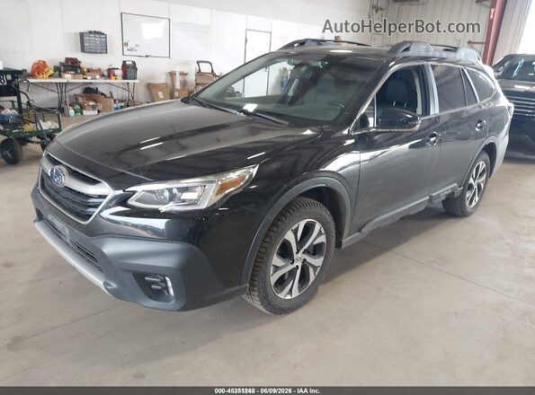 4S4BTGND1M3201541 2021 SUBARU OUTBACK Black Առջևի ձախ երեք քառորդ տեսարան
