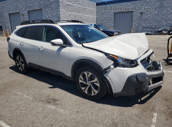 4S4BTGND3L3132544 2020 SUBARU OUTBACK Белый Передняя правая четверть