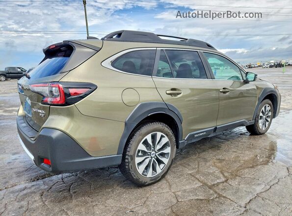 4S4BTGND4S3122927 2025 SUBARU OUTBACK Зеленый Задняя правая четверть