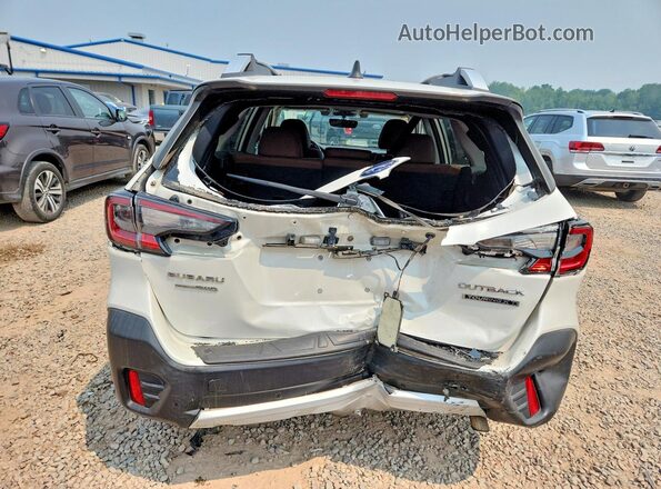4S4BTGPD0M3196250 2021 SUBARU OUTBACK White Вид ззаду