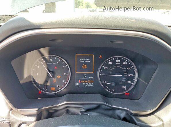 4S4BTGPD0P3201127 2023 SUBARU OUTBACK Charcoal ხელსაწყოთა პანელის ხედი