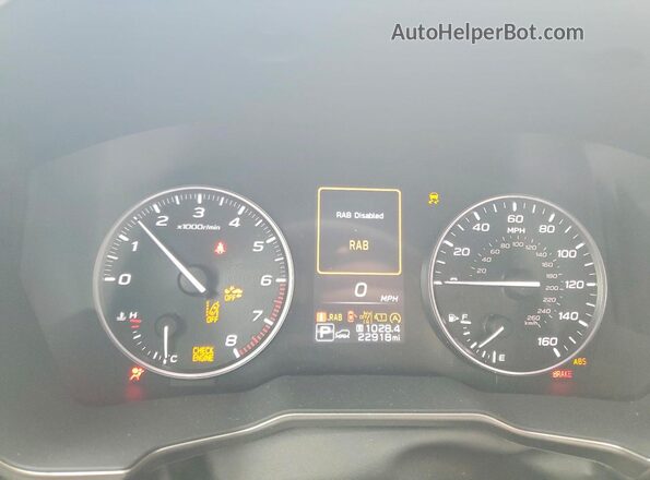 4S4BTGPD2S3173369 2025 SUBARU OUTBACK Gray Вид щитка приладів