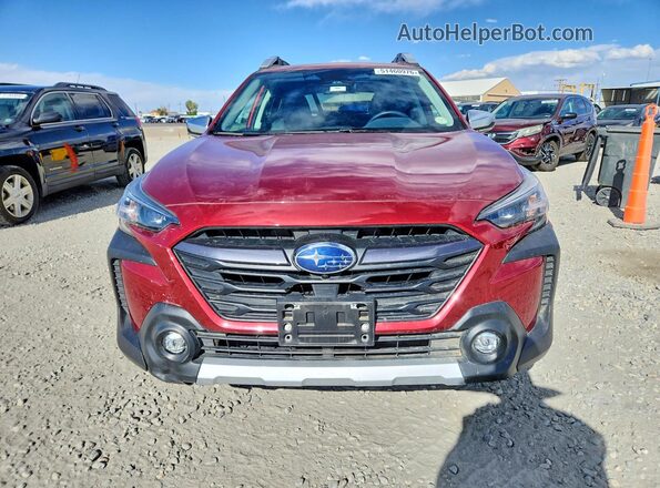 4S4BTGPD6R3286896 2024 SUBARU OUTBACK Красный Вид спереди